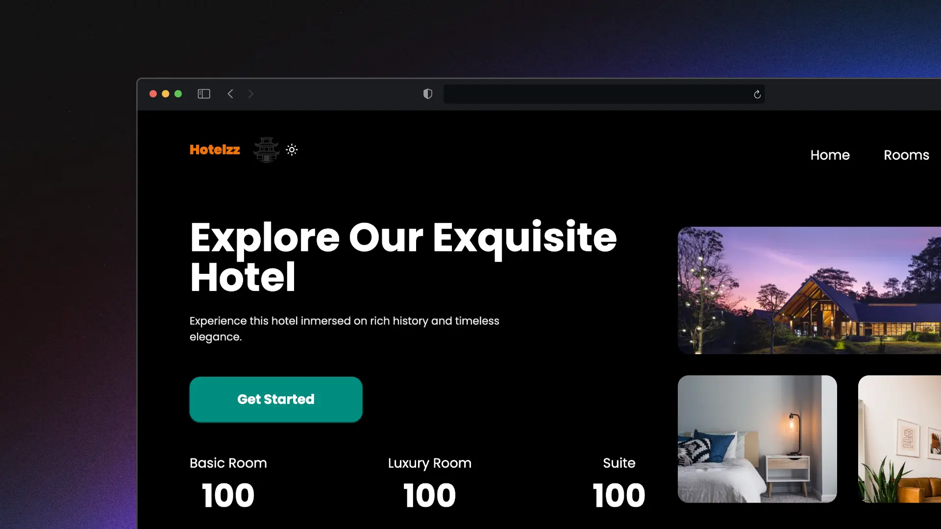 Screenshot of the project /projects/hotelzz.webp